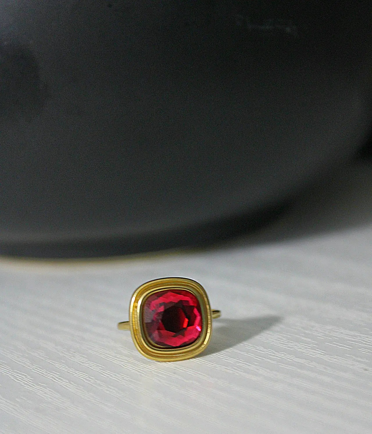 Bague Ruby Perle Rouge noden boutique