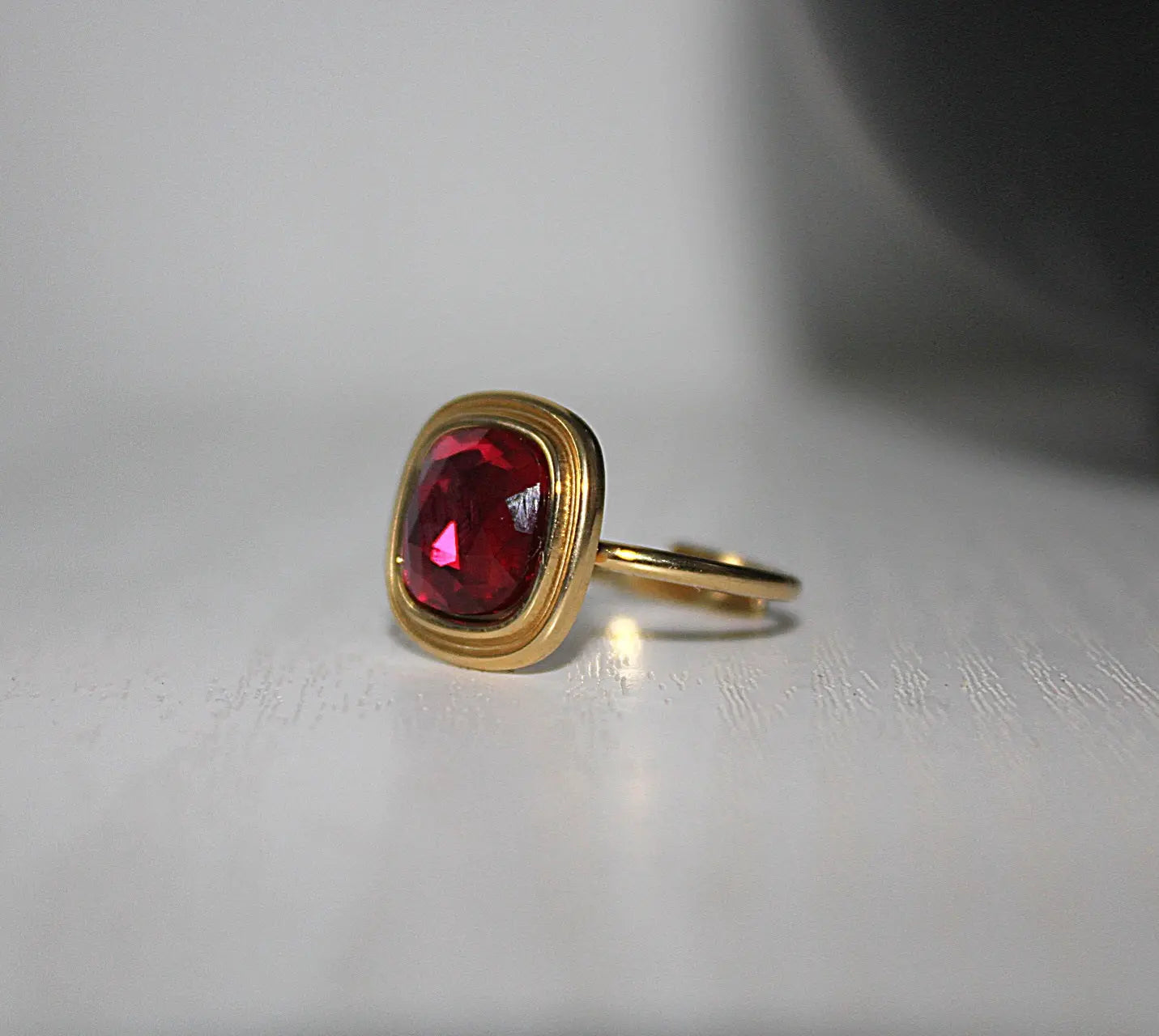 Bague Ruby Perle Rouge noden boutique