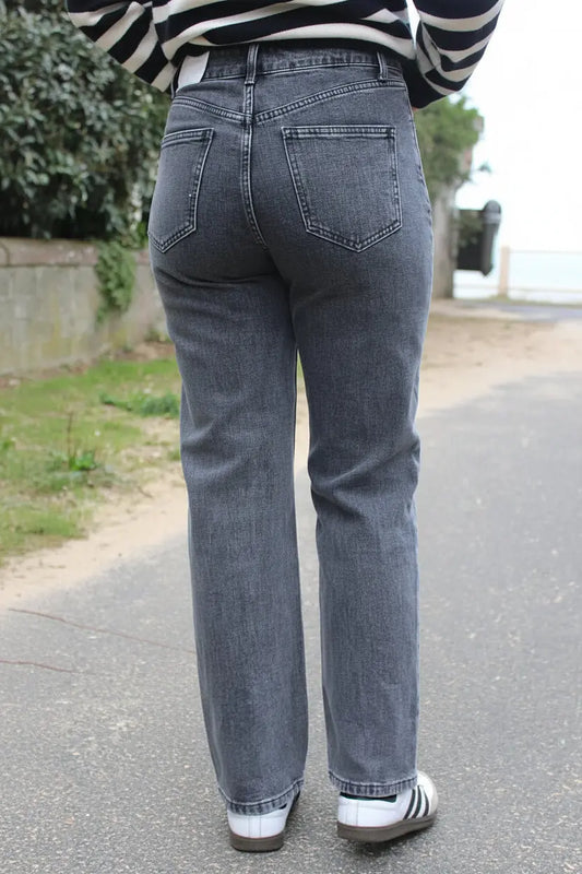 Jean NOA Gris coupe droite noden boutique