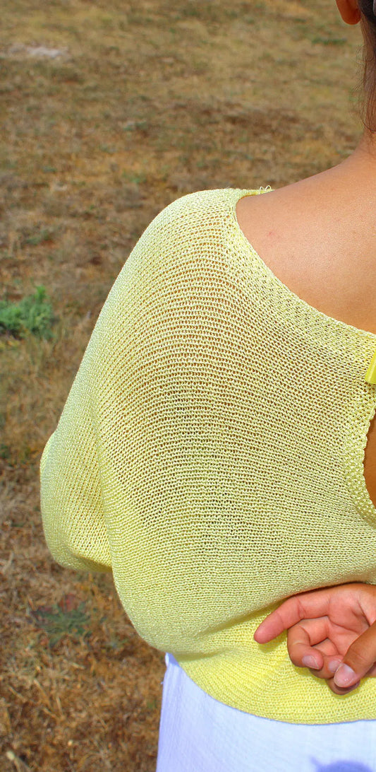 Top Jaune Jade - douceur pastel noden boutique