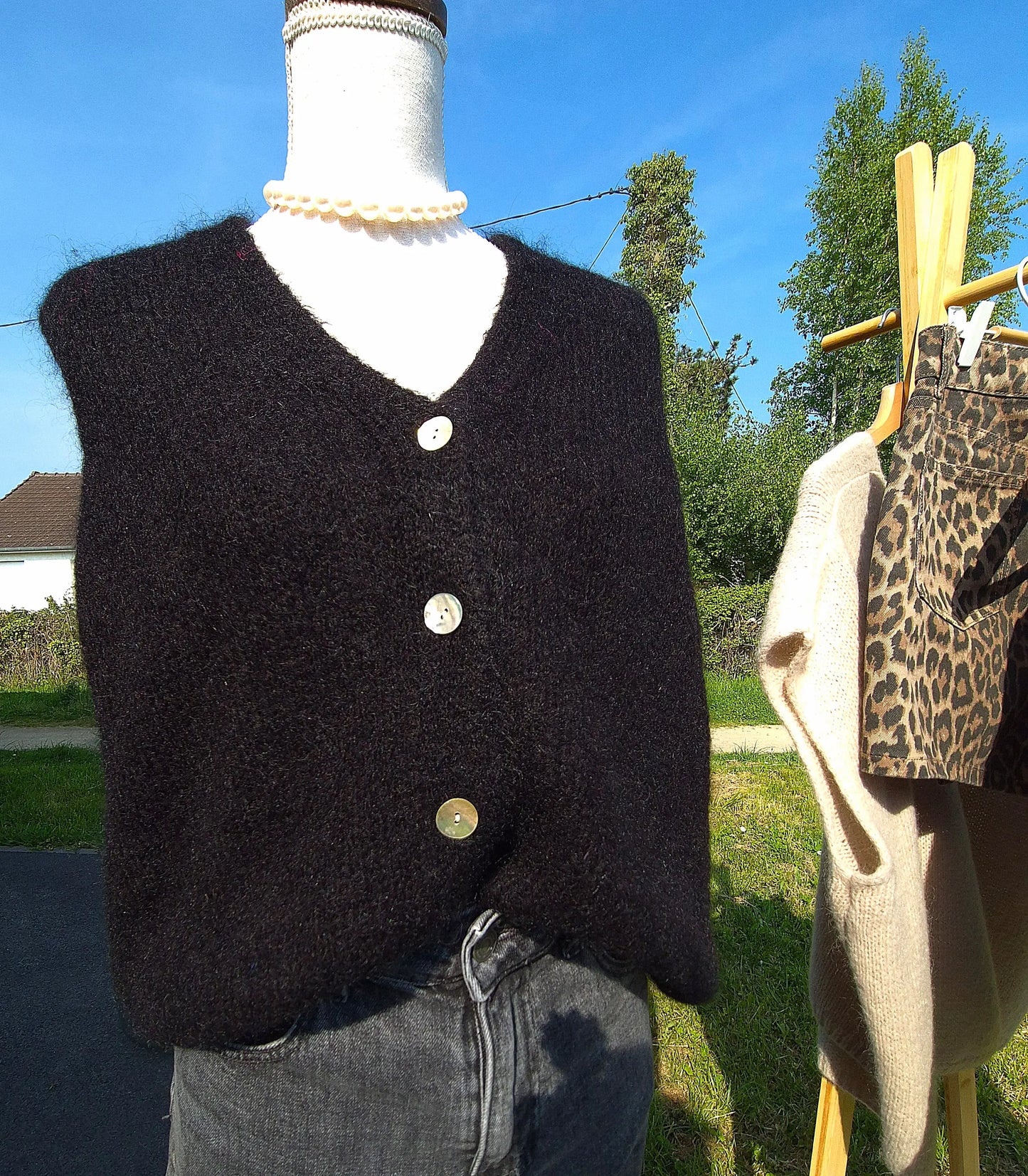 Gilet sans manche - NOAM Noir noden boutique