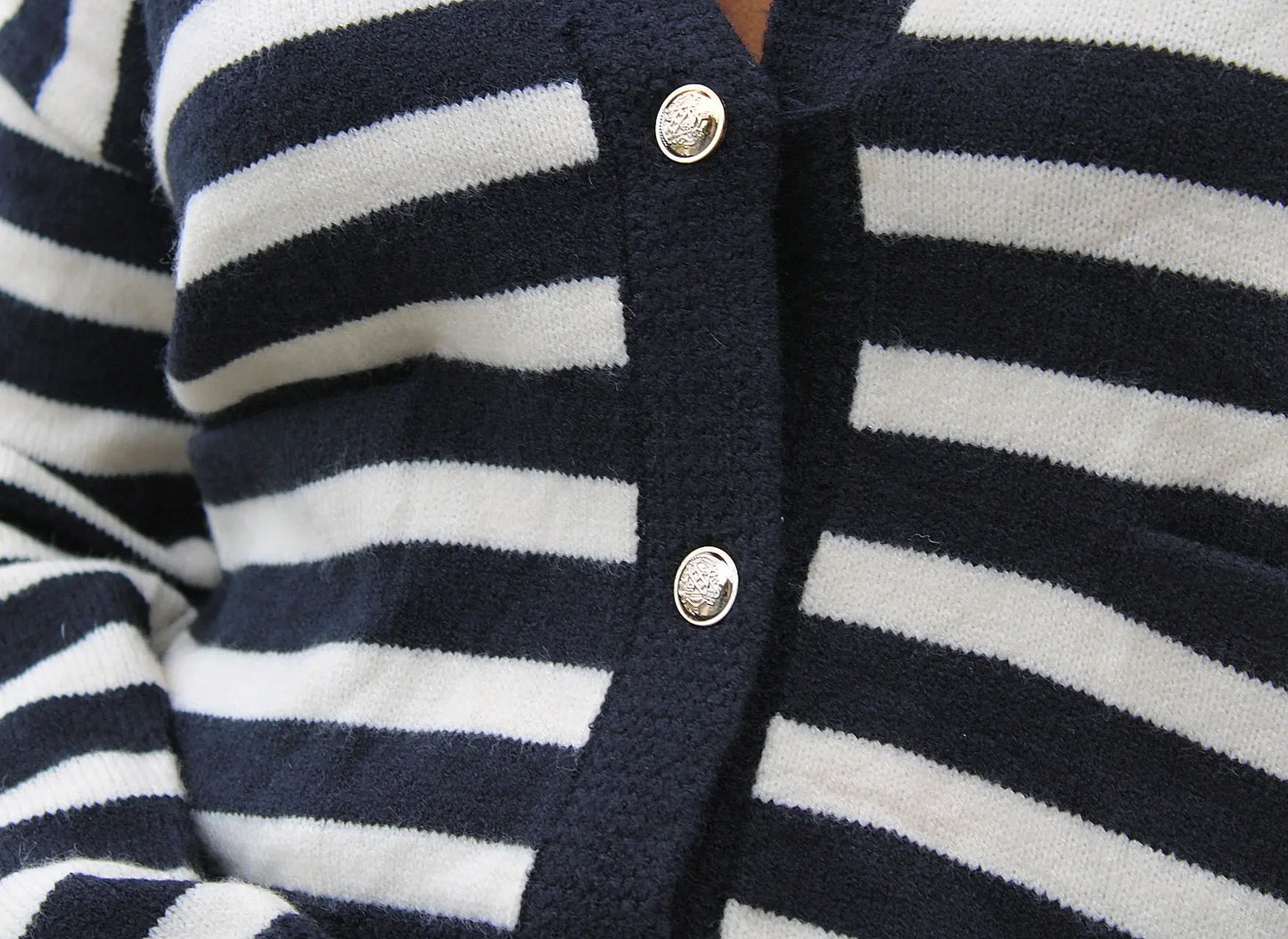 Veste Cardigan Marin femme noir et blanc noden boutique