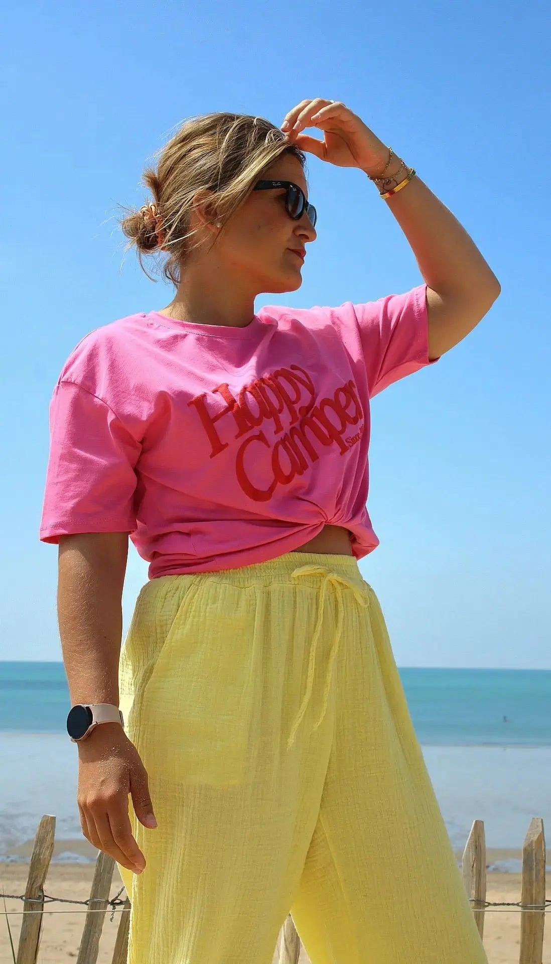 tee-shirt happy camper noden boutique