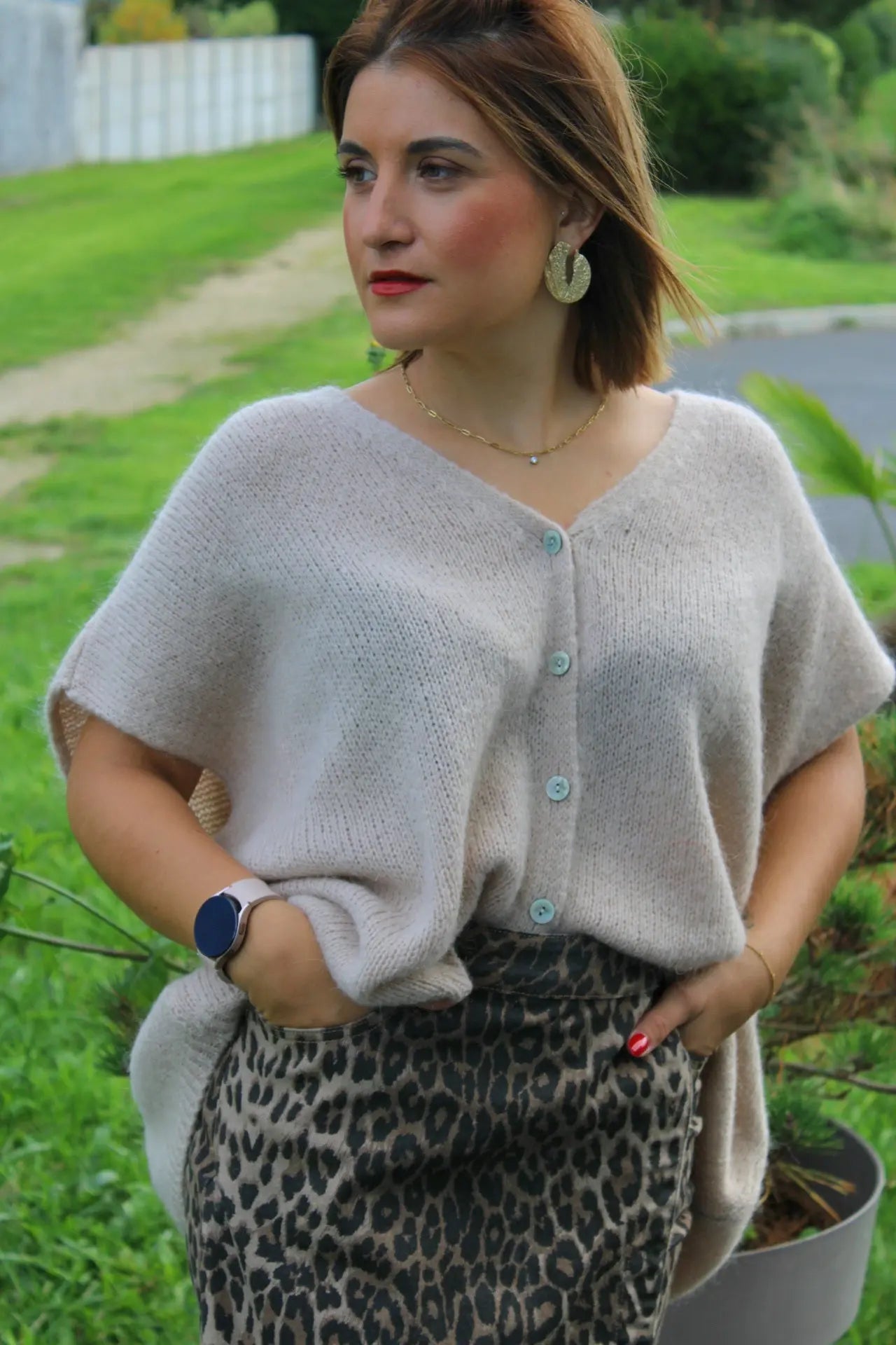 Gilet Clara - beige chaud noden boutique