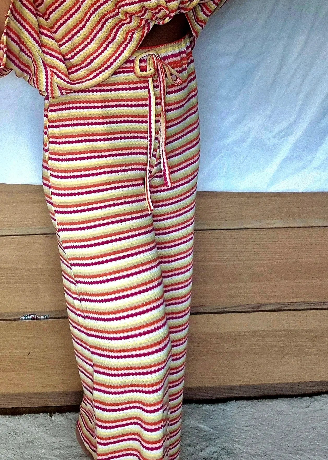 Pantalon Paloma bohême avec poches et coupe ample