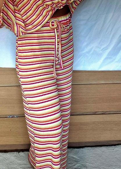 Pantalon Paloma bohême avec poches et coupe ample