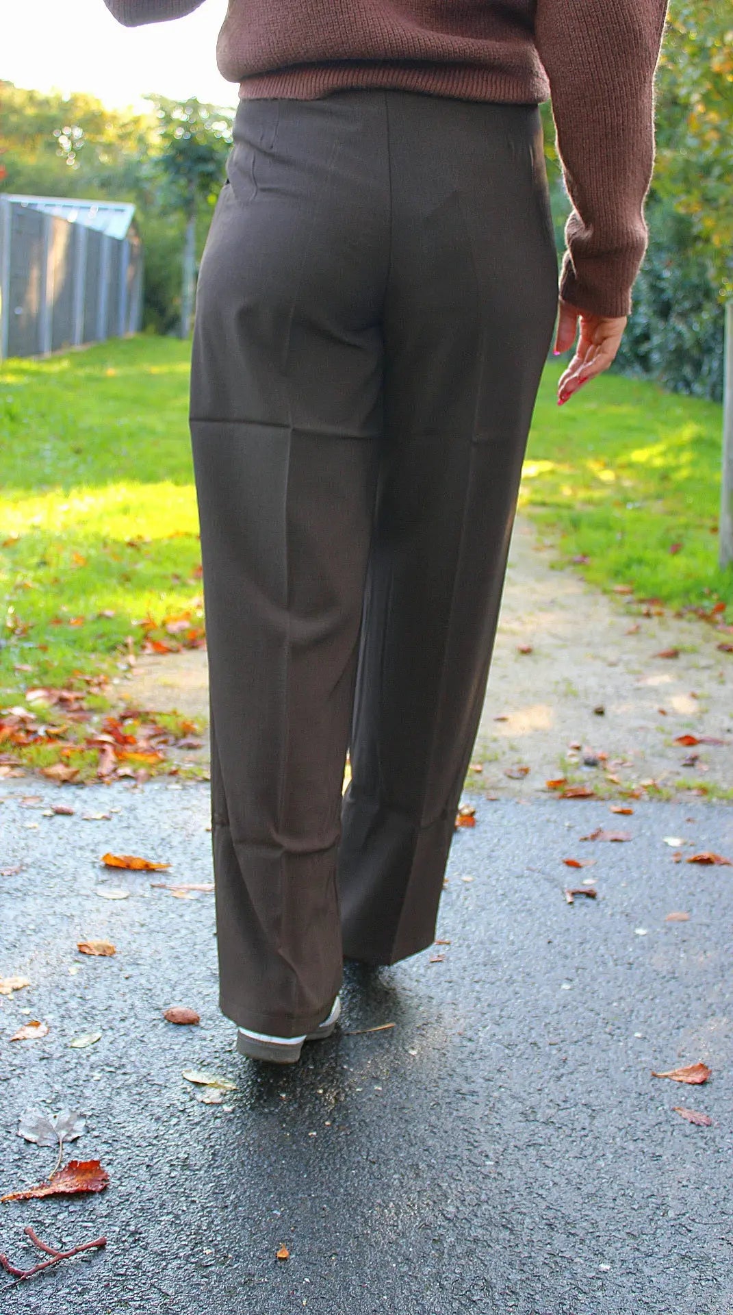 Pantalon Tony - coupe tailleur Marron noden boutique