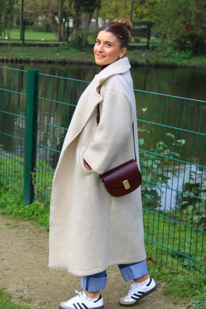 ETHAN blanc clair - Manteau Laine noden boutique