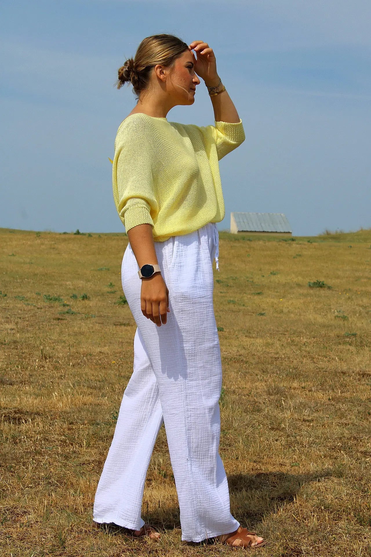 Pull Jaune Jade - douceur pastel noden boutique