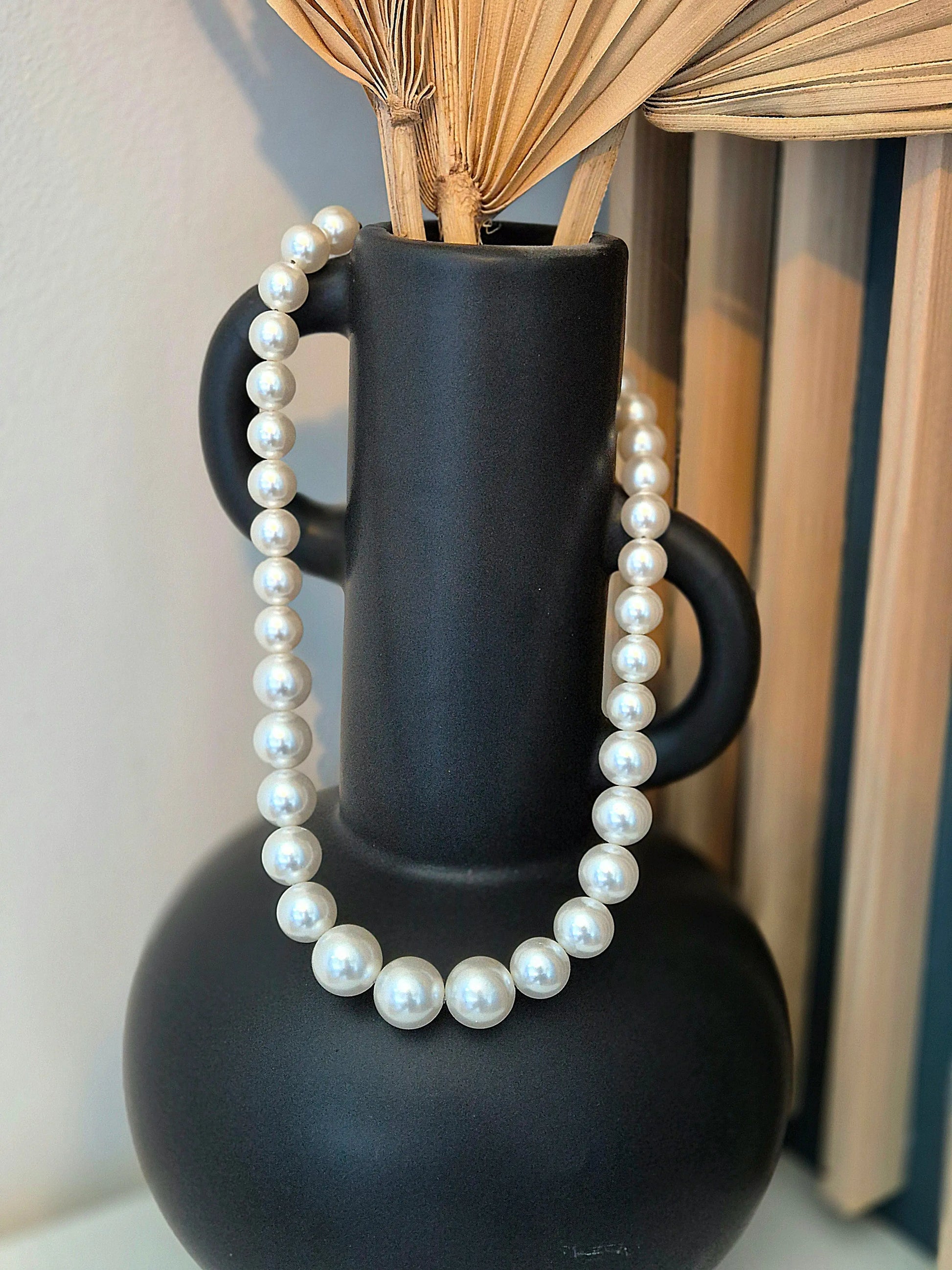 Collier Luna en perles nacrees noden boutique