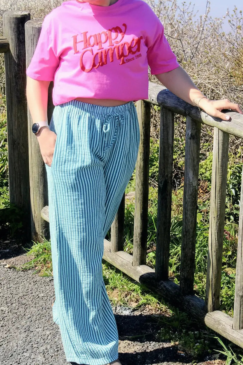 Pantalon Rio fluide rayures taille unique noden boutique