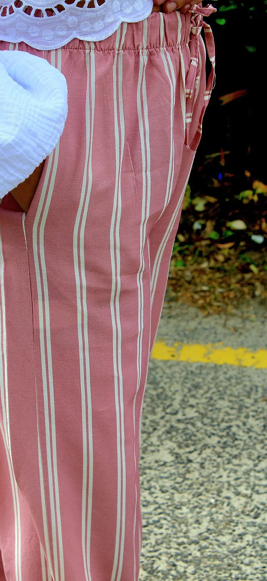 Pantalon Lou rose – Coupe fluide, taille unique noden boutique