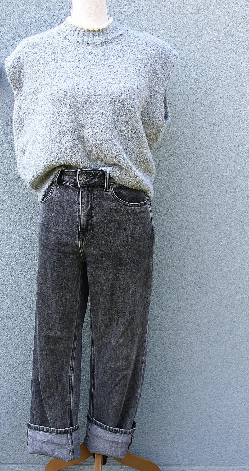 Pull edouard sans manche - Gris noden boutique
