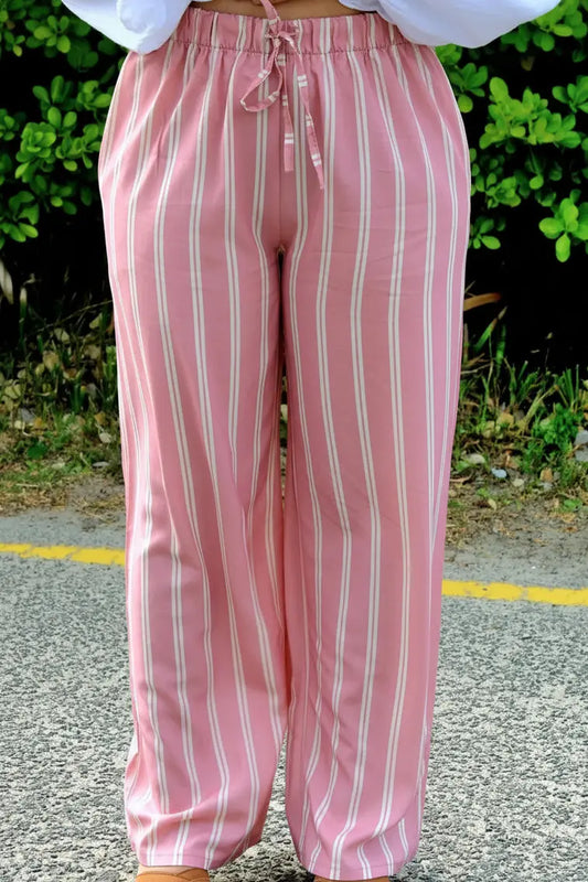 Pantalon Lou rose – Coupe fluide, taille unique noden boutique