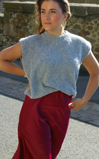 Pull edouard sans manche - Gris noden boutique