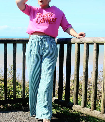 Pantalon Rio fluide rayures taille unique noden boutique