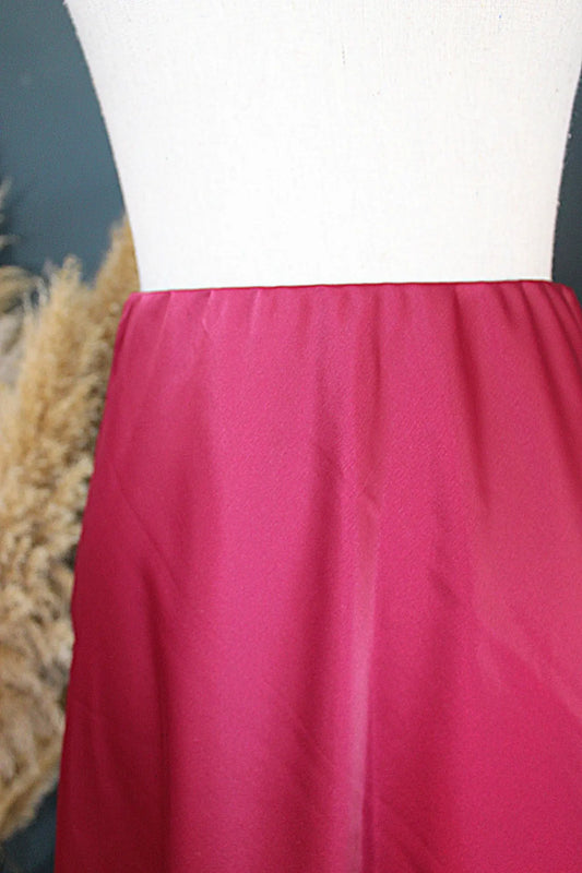 MYLA jupe longue satinee - Bordeaux noden boutique