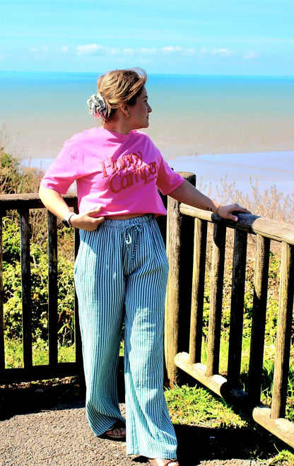 Pantalon Rio fluide rayures taille unique noden boutique